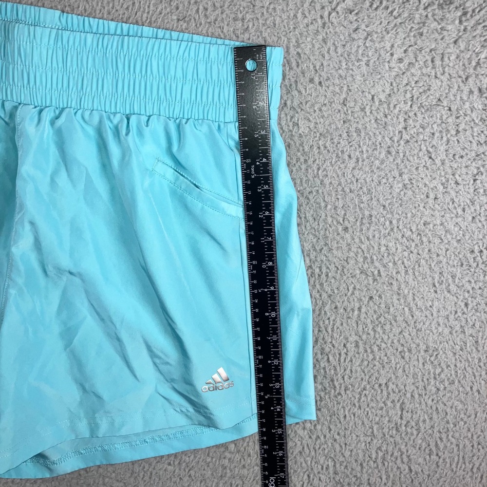 Adidas Shorts Women Large High Rise Elastic Waist Running Golf Tennis‎ Athletic - Picture 4 of 8